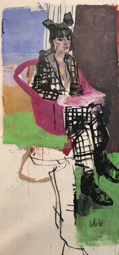 2021 - acrylic on canvas - 190 x 85 cm