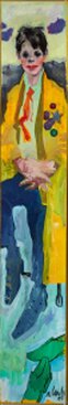 2015 - acrylic and charcoal on canvas - 180 x 30 cm 