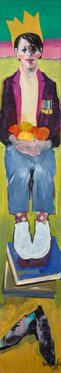 2015 - acrylic and charcoal on canvas - 180 x 30 cm 