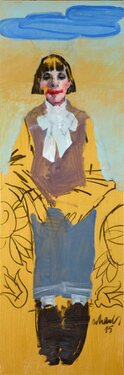 2015 - acrylic and charcoal on canvas - 150 x 50 cm