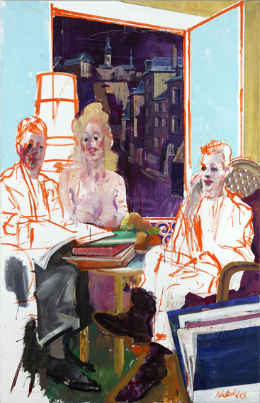 2013 - acrylic and charcoal on canvas - 200 x 130 cm 