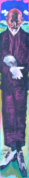 2010 - acrylic and charcoal on canvas 180 x 30 cm