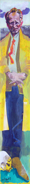 2010 - acrylic and charcoal on canvas 180 x 30 cm