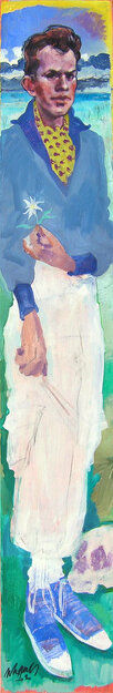 2010 - acrylic and charcoal on canvas 180 x 30 cm