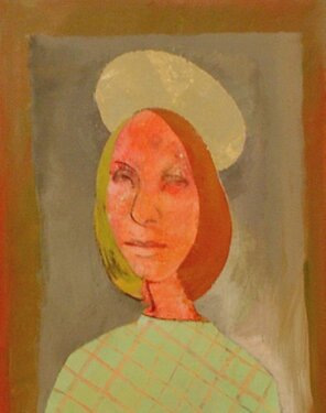 2002 - acrylic and gold on canvas 50 x 40 cm