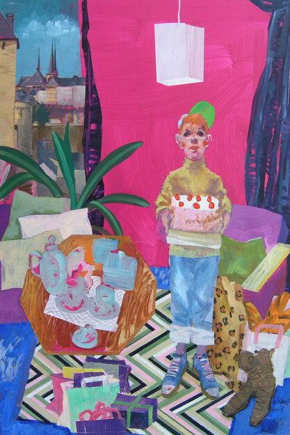 2008 - acrylic and charcoal on canvas 200 x 130 cm