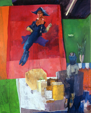 2004 - acrylic and charcoal on canvas  250 x 170 cm