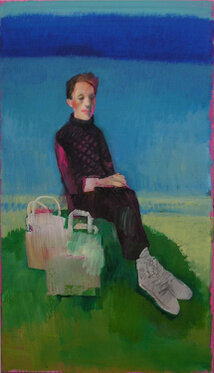 2004 - acrylic and charcoal on canvas 140 x 80 cm