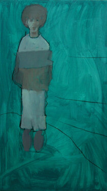 2004 - acrylic and charcoal on canvas 140 x 80 cm