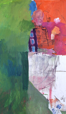 2004 - acrylic and charcoal on canvas 140 x 80 cm