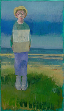 2004 - acrylic and charcoal on canvas 140 x 80 cm