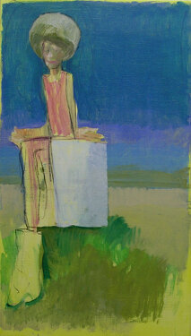 2004 - acrylic and charcoal on canvas 140 x 80 cm