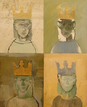 2000 - acrylic and gold on canvas - 100 x 80 cm