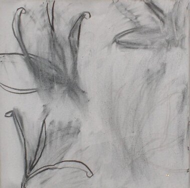 2000 - charcoal on canvas - 40 x 40 cm 