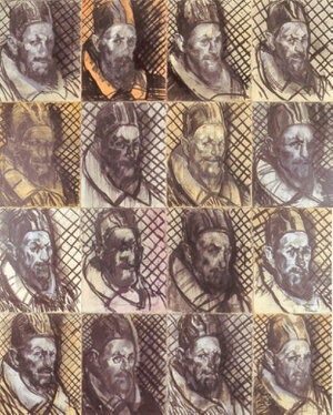 2000 - acrylic and charcoal on canvas - 200 x 200 cm