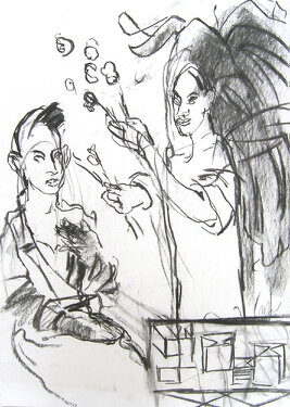 2000 - charcoal on paper - 59 x 42 cm