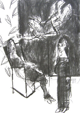 2000 - charcoal on paper - 59 x 42 cm