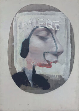 2022 - oil, acrylic, fabrics, wood and canvas - 86 x 60 cm