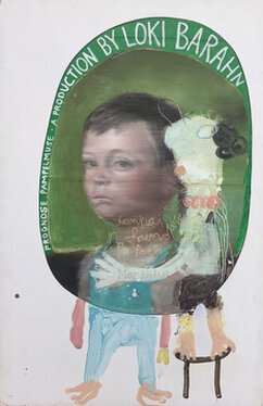 2022 - oil, acrylic, wood and canvas - 109 x 70 cm