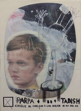 2021 - oil, acrylic, ink, wood and canvas - 86 x 62 x 5 cm