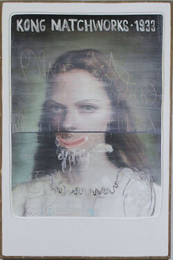 2020 - oil, acrylic, ink on wood - 138 x 92 x 4,5 cm
