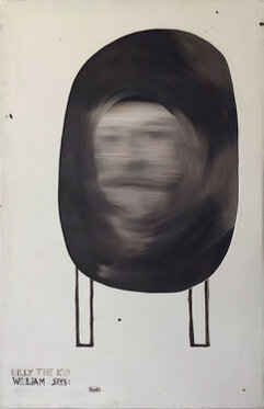 2020 - oil, acrylic on canvas and wood - 128 x 82 x 3,5 cm