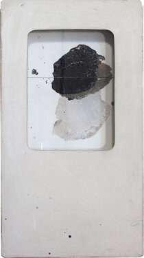 2018 - oil, acrylic, wood, glass and pecil - 47,5 x 26 x 4,5 cm