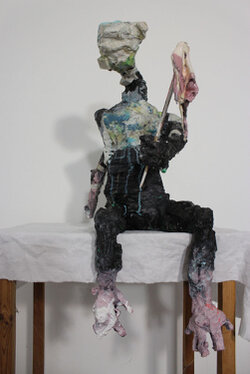 2017 - mixed media - 90 x 35 x 55 cm (without table)