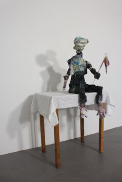 2017 - mixed media - 90 x 35 x 55 cm (without table)