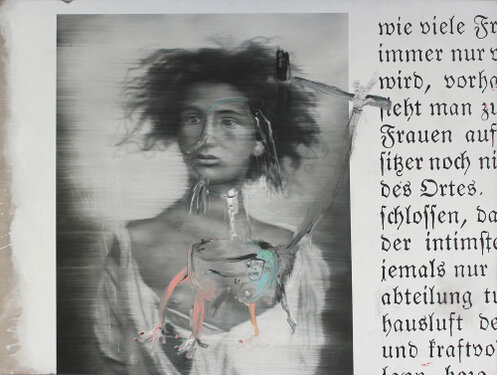2014 - oil, ink and pencil on canvas - 152 x 202 cm