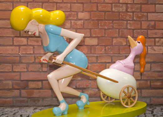 2010 - painted basswood - h 80 cm