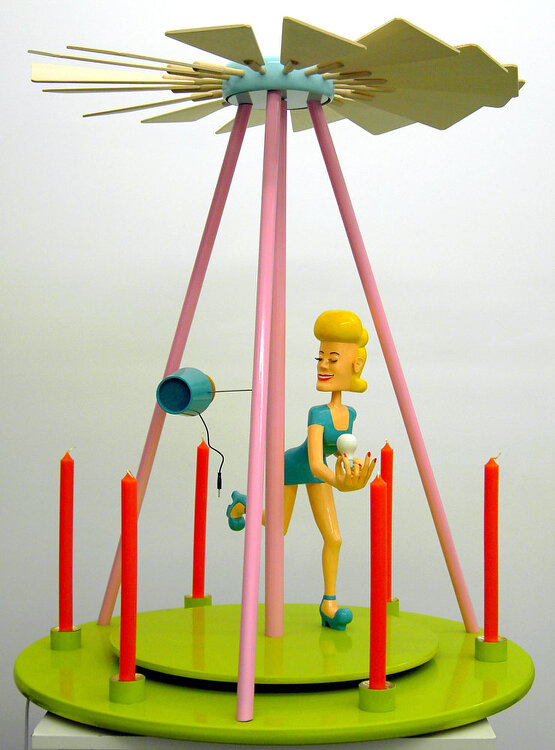 2004 - painted basswood - edition 3+1 - h 98 cm