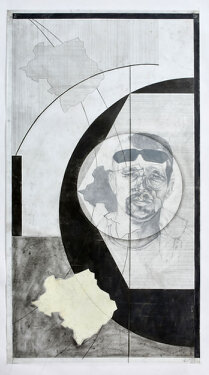 2017 - graphite on polyesterfiilm - 160 x 87 cm