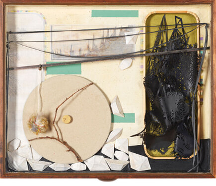 2016 -  mixed media in cabinet - 42 x 51 x 6 cm