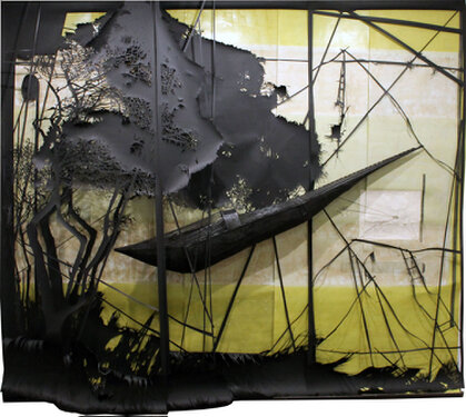 2014 - paper installation - 308 x 346 x 50 cm