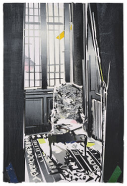 2023 - Acrylic, tape, varnish on forex - 68 x 45 cm
