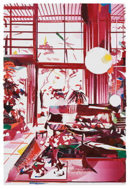2023 - Acrylic, tape, varnish on forex - 68 x 45 cm