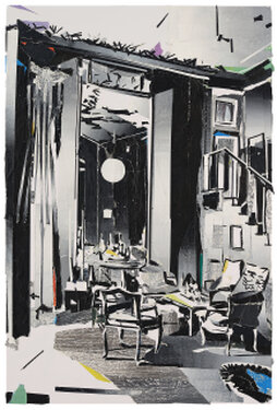2023 - Acrylic, tape, varnish on forex - 68 x 45 cm