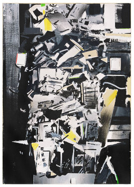 2020 - Acrylic, tape, varnish on forex - 45 x 32 cm