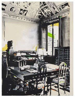 2020 - Acrylic, tape, varnish on forex - 100 x 80 cm