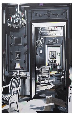 2018 - Acrylic, tape, varnish on forex - 156 x 100 cm