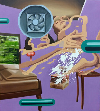 2017 - oil and acrylic on canvas - 95 x 85 cm