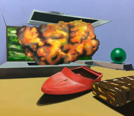 2017 - oil and acrylic on canvas - 140 x 160 cm