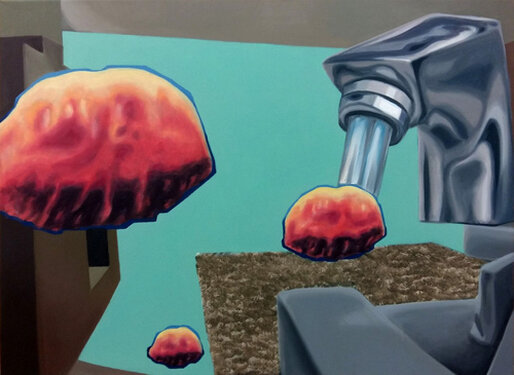 2017 - oil and acrylic on canvas - 70 x 95 cm