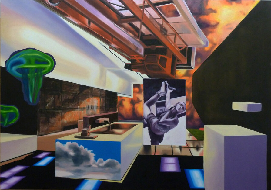 2014 - oil and acrylic on canvas - 160 x 230 cm