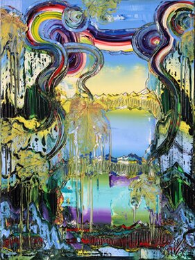 2025 - oil on nettle - 120 x 90 cm