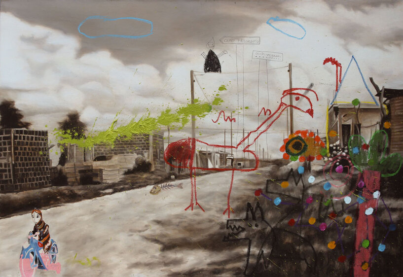 2014 - acrylic and pastel on canvas - 90 x 130 cm