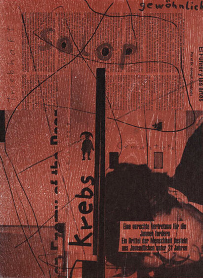 1985 - screen print on carton - 40,0 x 29,6 cm on 54,5 x 40,0 cm