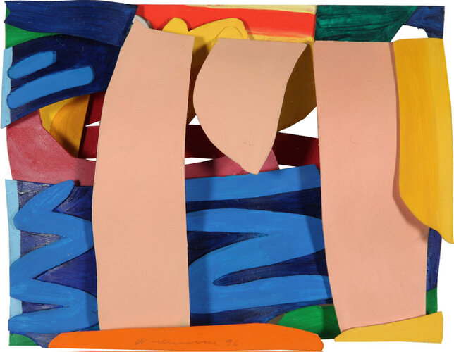 1996 - liquitex on carton - 13 x 17 x 1,9 cm