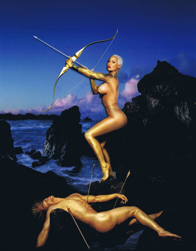 Colour photo on Kodac Prof Endura - late print - courtesy signed - 28 x 22 on 36,4 x 30,2 cm